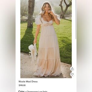 Showmeyourmumu brides maid dress the Nicole maxi